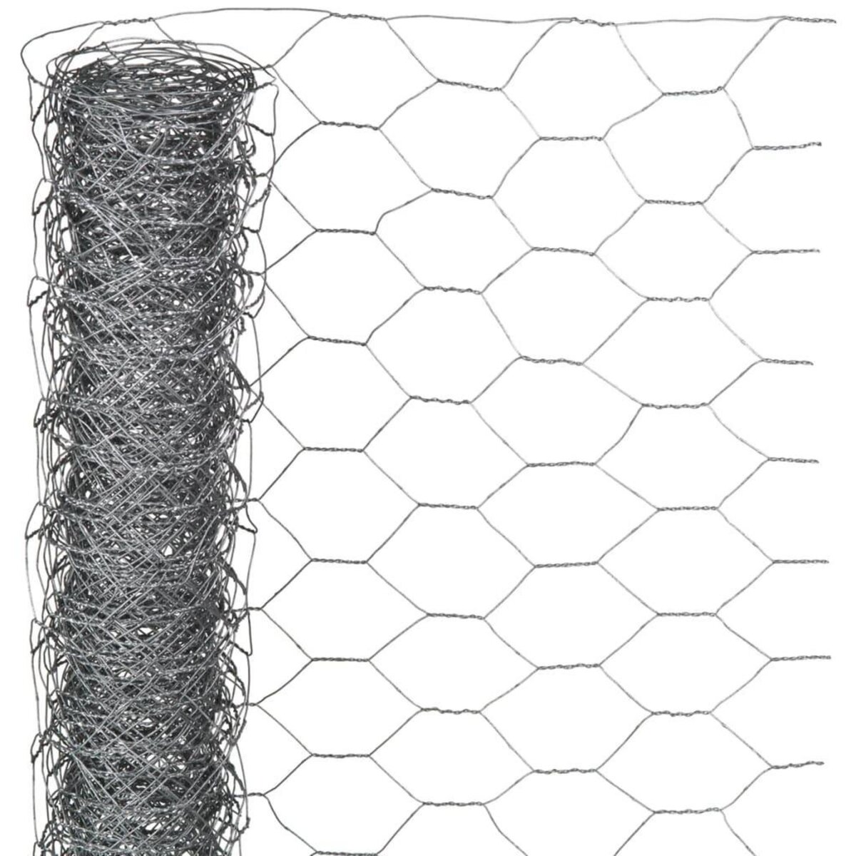 NATURE Nature Grillage metallique hexagonal 1 x 10 m 40 mm Acier galvanise