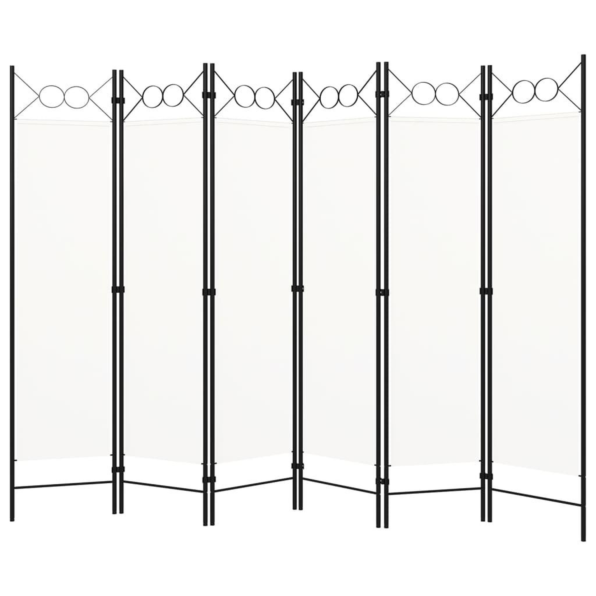 Voir la diapositive 1 : VIDAXL Cloison de separation 6 panneaux Blanc 240x180 cm