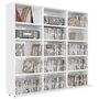 Voir la diapositive 3 : VIDAXL Armoire a CD Blanc brillant 102x23x89,5 cm Bois d'ingenierie
