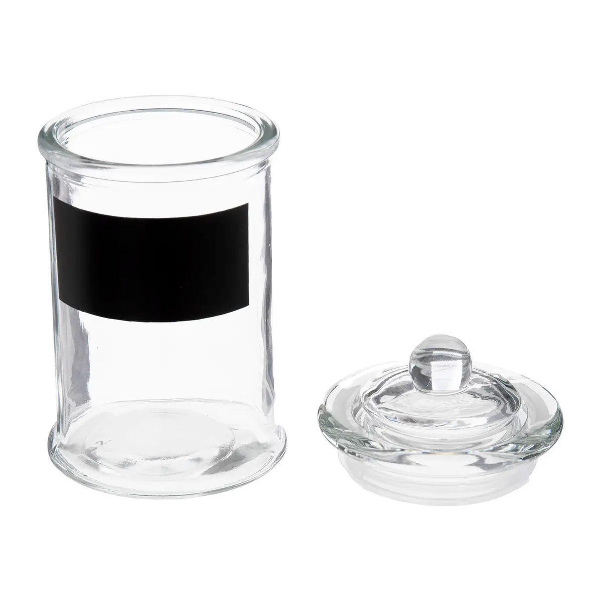 Voir la diapositive 2 : FIVE Bonbonnière en verre  vintage  11cm transparent