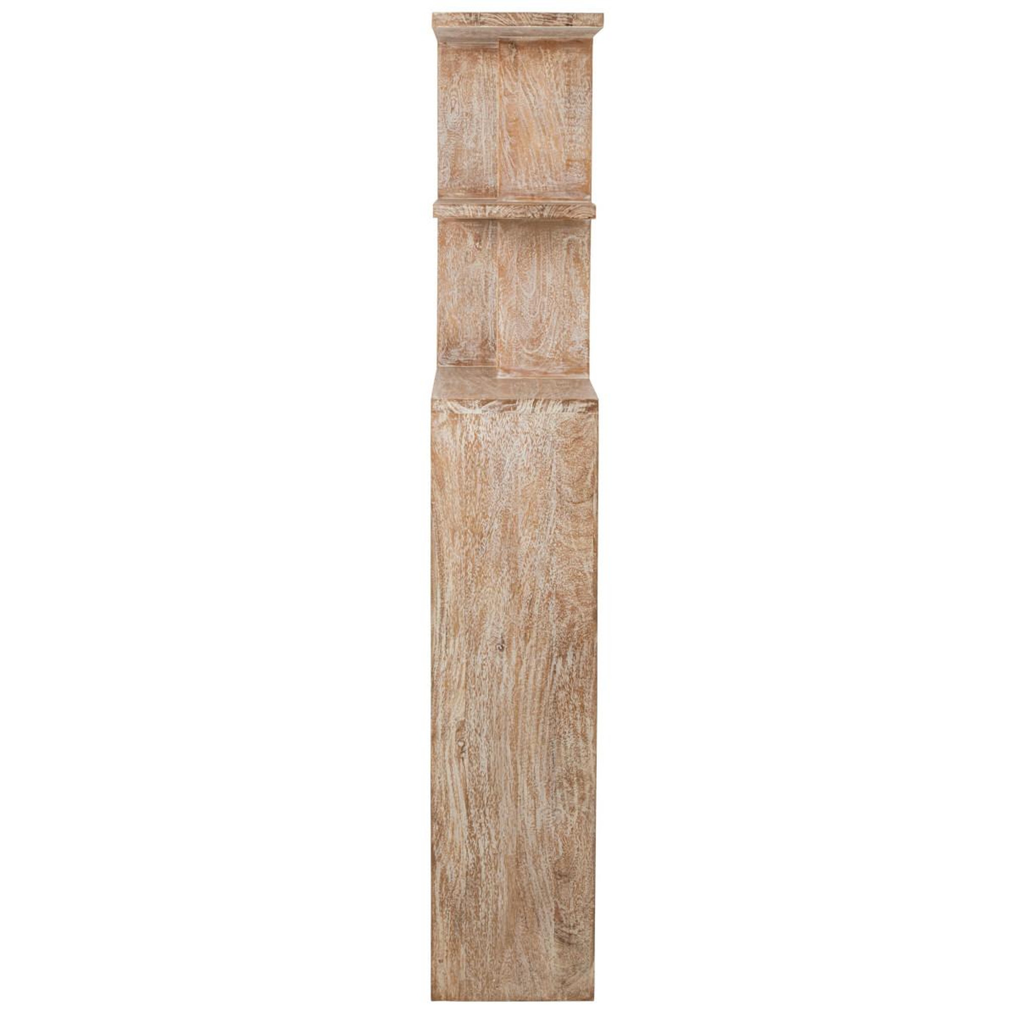 Voir la diapositive 3 : J-LINE Bibliothèque en bois  manga  180cm blanc cassé