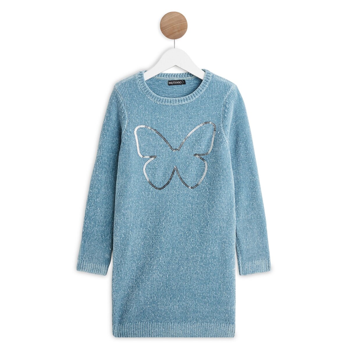IN EXTENSO Robe tricot papillon fille