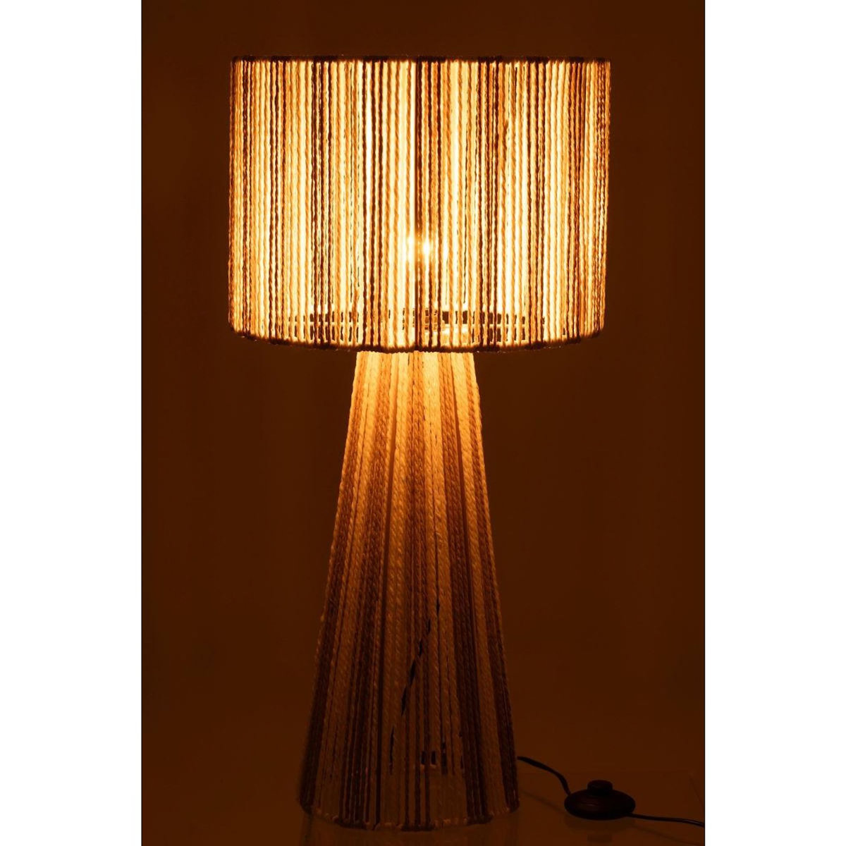 Paris Prix Lampe à Poser Design Cordes  Rayures  69cm Naturel