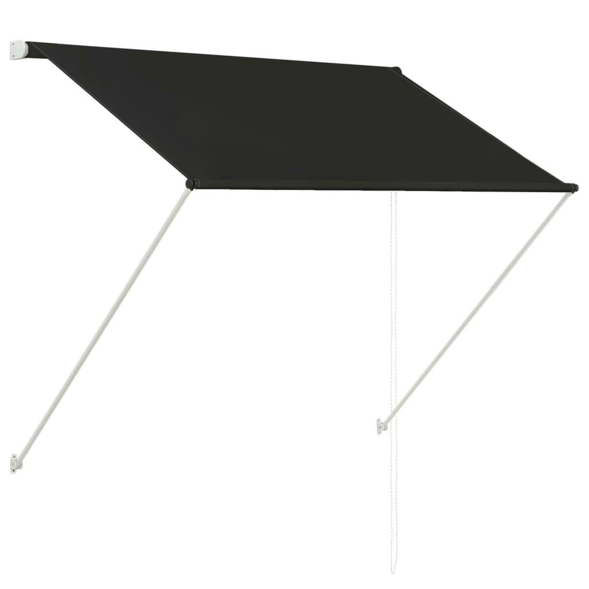 Voir la diapositive 2 : VIDAXL Auvent retractable 100x150 cm Anthracite