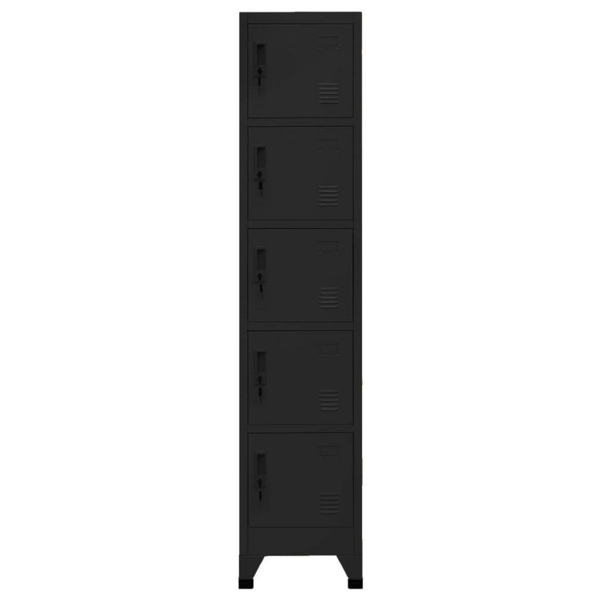 VIDAXL Armoire a casiers Noir 38x40x180 cm Acier