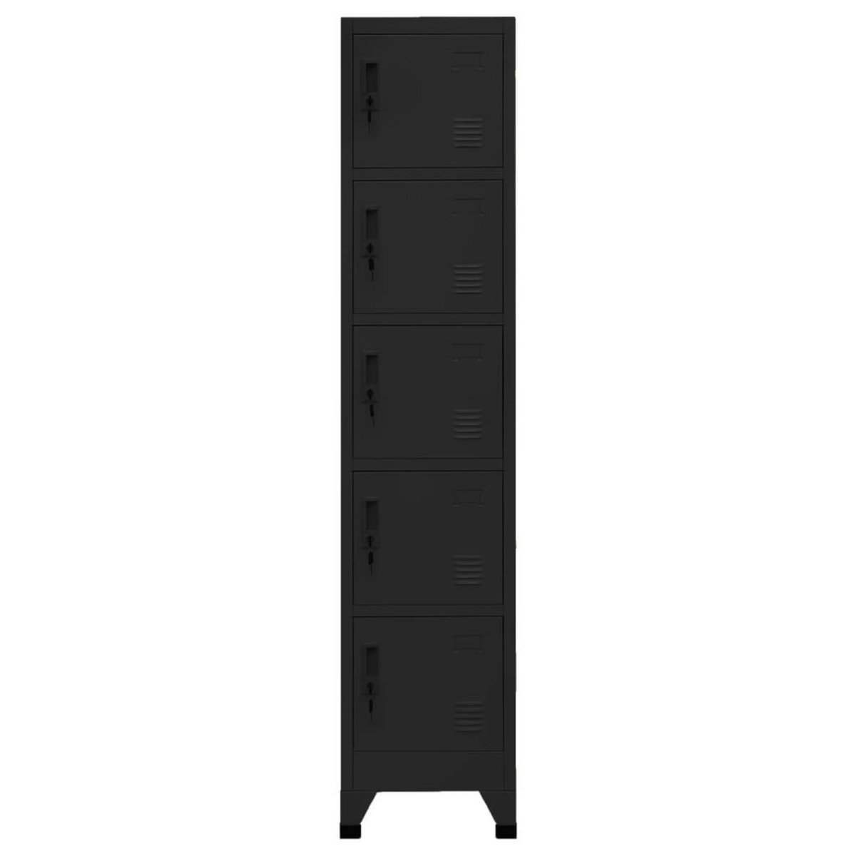 VIDAXL Armoire a casiers Noir 38x40x180 cm Acier