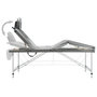 Voir la diapositive 5 : VIDAXL Table de massage 4 zones Cadre en aluminium Anthracite 186x68cm