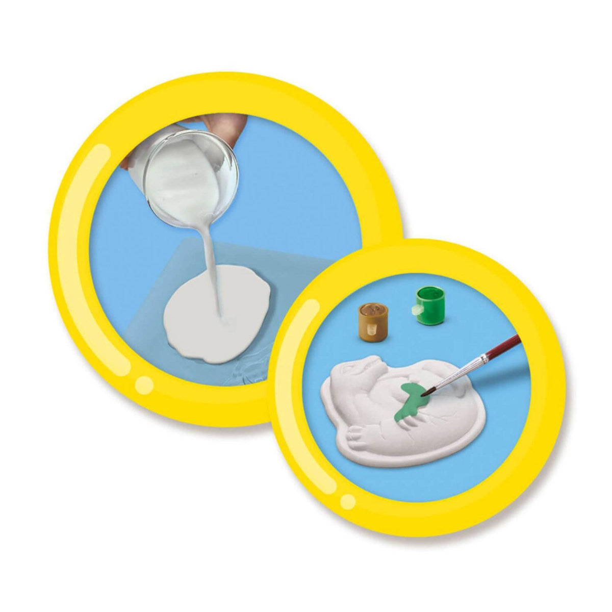 SES Creative Moulage et peinture : Œufs de dinos