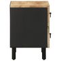 Voir la diapositive 5 : VIDAXL Tables de chevet 2 pcs noir bois de manguier massif brut