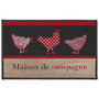 Voir la diapositive 1 : Douceur d'Intérieur Tapis rectangle Maison de campagne - Noir et rouge