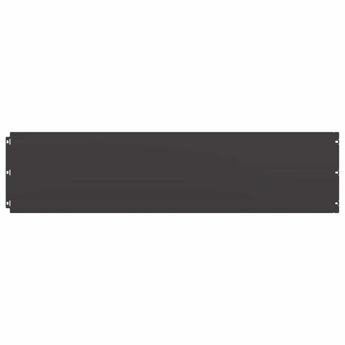 VIDAXL Bordures de pelouse 20 pcs noir 25x103 cm acier lamine a froid