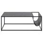 Voir la diapositive 3 : TOILINUX Table basse rectangulaire avec range magazine en MDF et métal