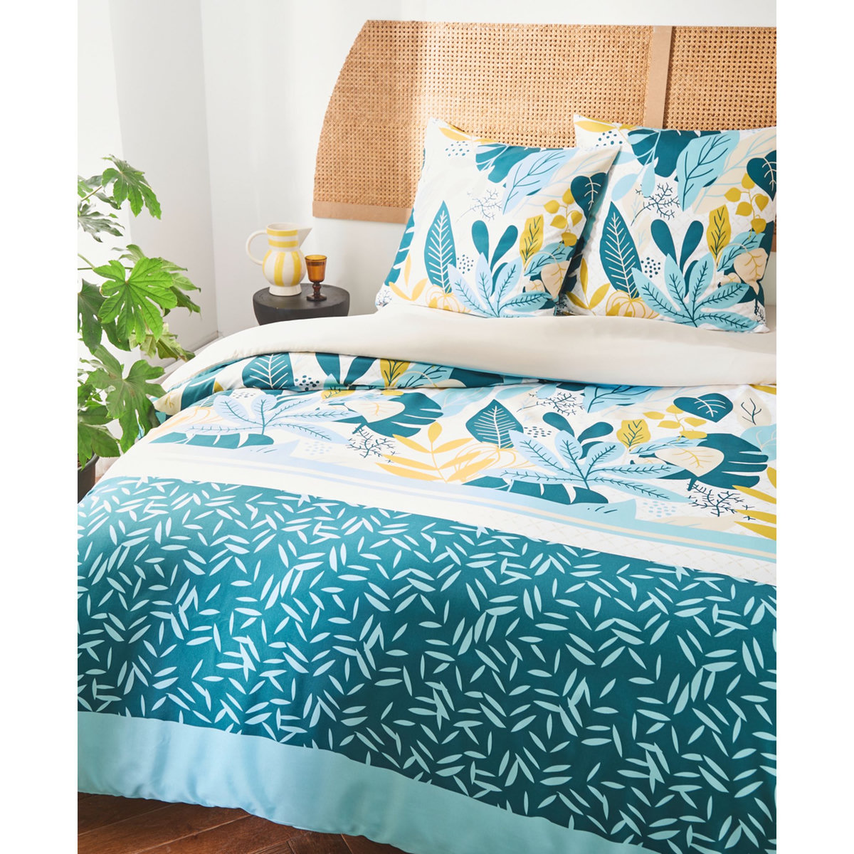 Parure housse de couette fantaisie en microfibre AKELA