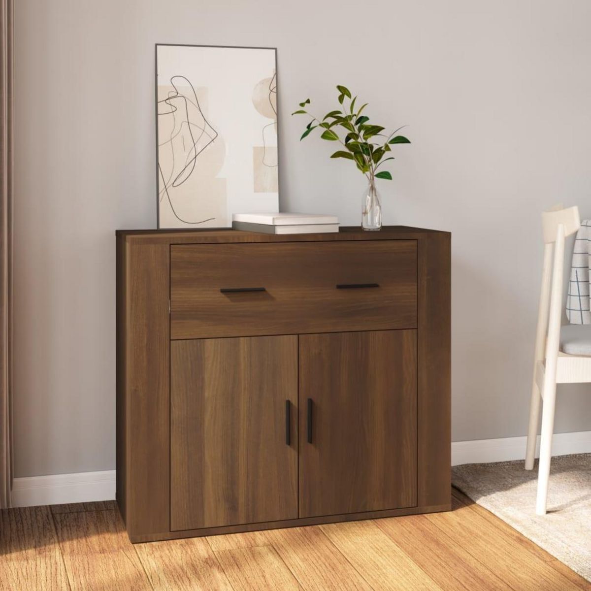 VIDAXL Buffet Chene marron 80x33x70 cm Bois d'ingenierie
