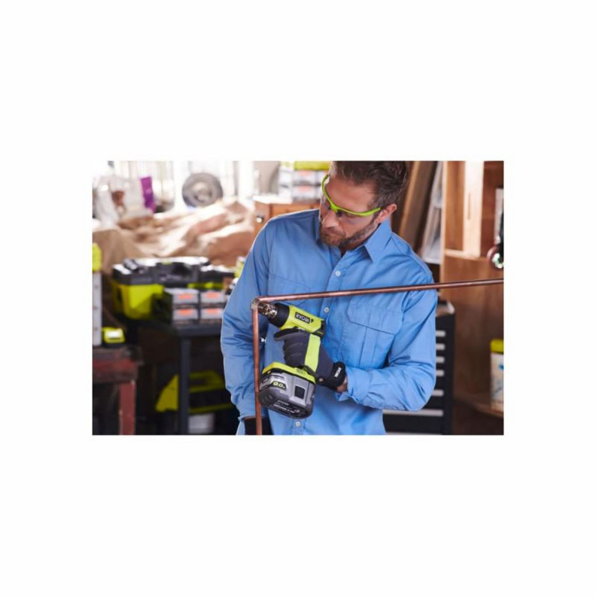 Ryobi Pistolet à air chaud RYOBI - R18HG-0 - 18V One+ - sans batterie ni chargeur