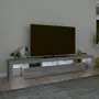 VIDAXL Meuble TV avec lumieres LED Sonoma gris 230x36,5x40 cm