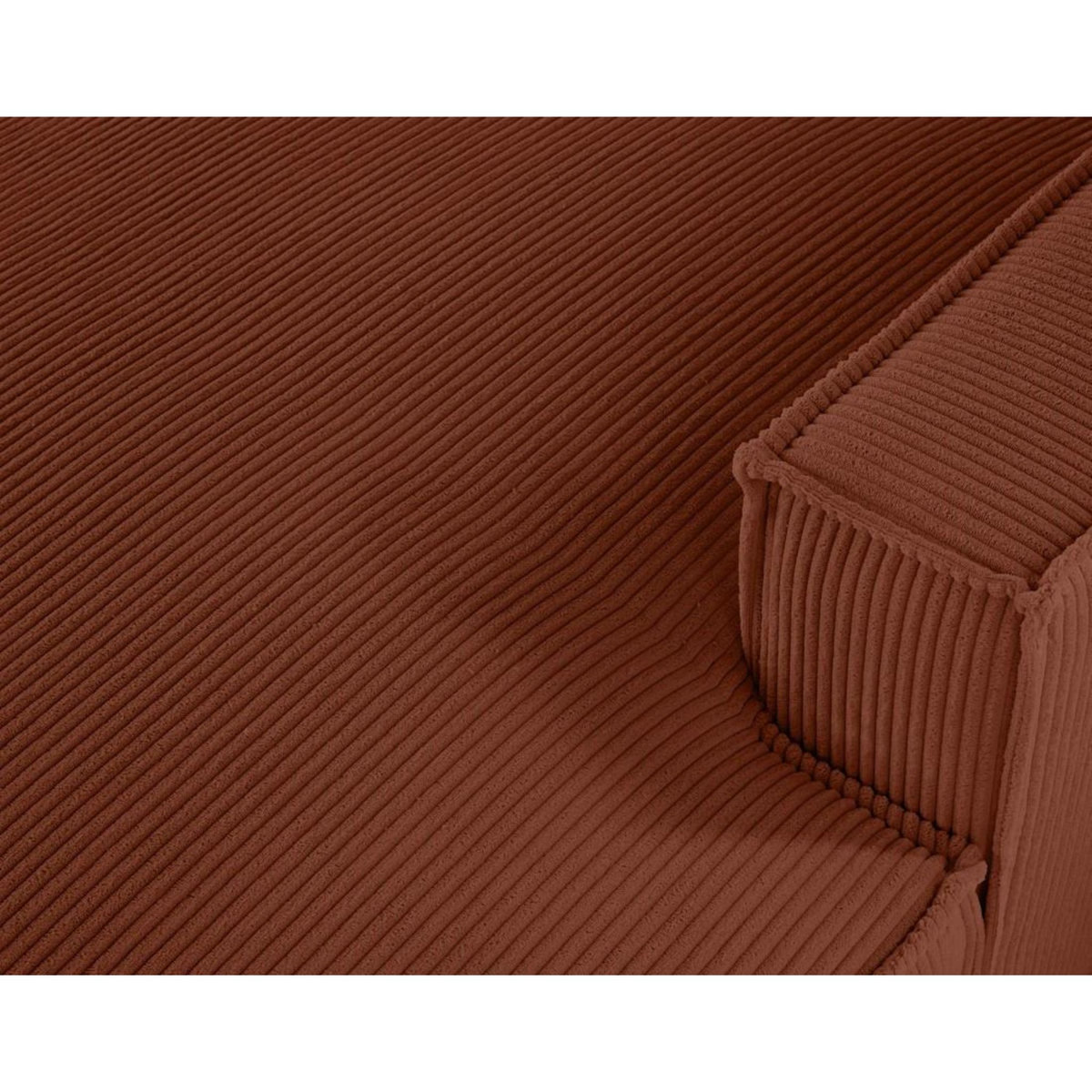 LISA DESIGN Spiaggia - canapé panoramique d'angle gauche - 7 places - en velours côtelé