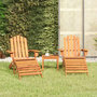 Voir la diapositive 1 : VIDAXL Ensemble de salon de jardin Adirondack 3 pcs bois acacia solide