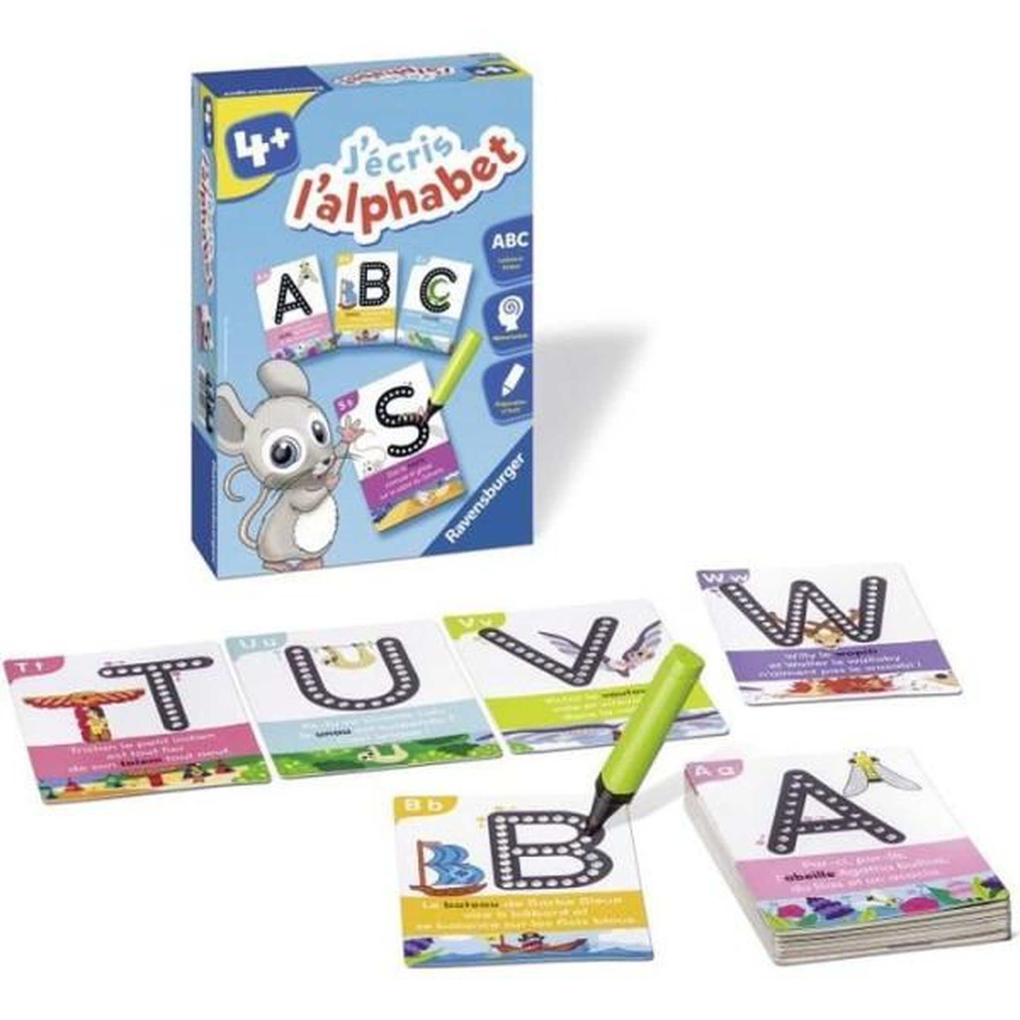 RAVENSBURGER J'écris l'alphabet - Jeu éducatif - Préparation a l'écriture - Ravensburger - Des 4 ans