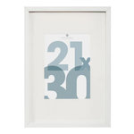 ATMOSPHERA Cadre Photo en Verre  Manu  21x30cm Blanc
