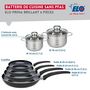 Voir la diapositive 2 : ELO Ensemble de 4 Poêles de cuisson 20, 24, 28 et 32 cm et 2 faitouts 14 et 16 cm Elo Prima Brillant