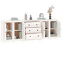 Voir la diapositive 4 : VIDAXL Buffet Blanc 230x35x80 cm Bois massif de pin