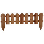 CENTRALE BRICO Bordure à planter Panama bois marron, H.45 x L.110 cm