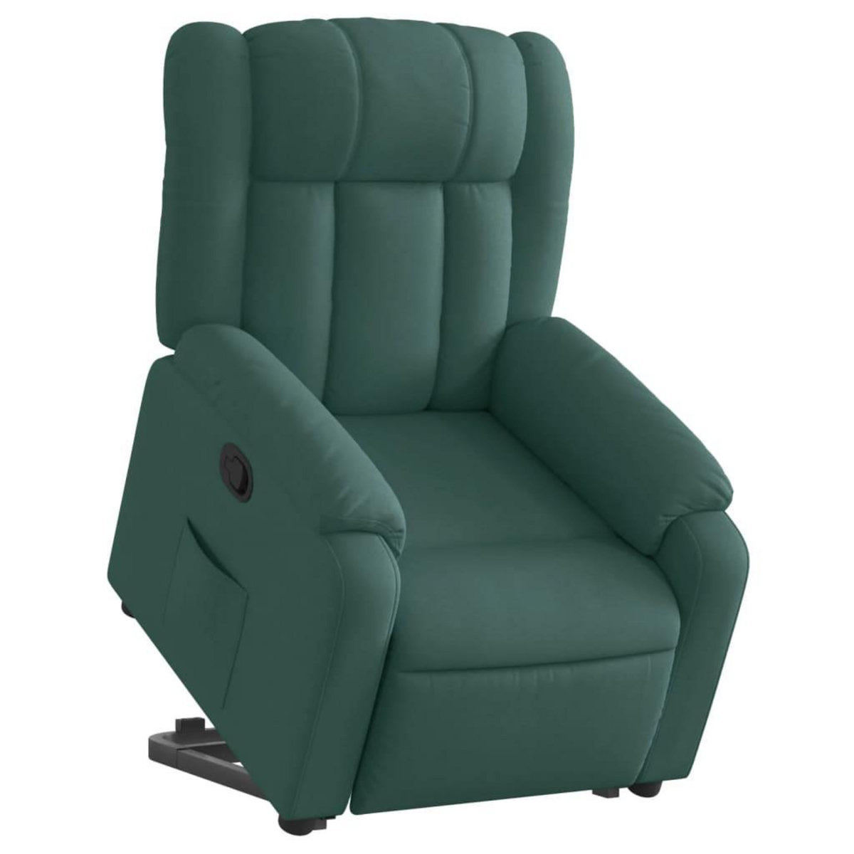VIDAXL Fauteuil inclinable vert fonce tissu