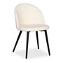 Voir la diapositive 3 : Paris Prix Lot de 4 Chaises Scandinaves  Bouclette  75cm Crème