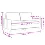 Voir la diapositive 6 : VIDAXL Canape a 2 places Gris fonce 120 cm Tissu