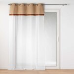 Paris Prix Rideau Voilage à Œillets  Malory  140x240cm Terracotta