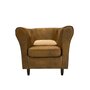 Fauteuil club vintage  tissu polyester MATEO