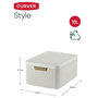Voir la diapositive 5 : CURVER Curver Boîte de rangement avec couvercle Style M 18 L Blanc creme