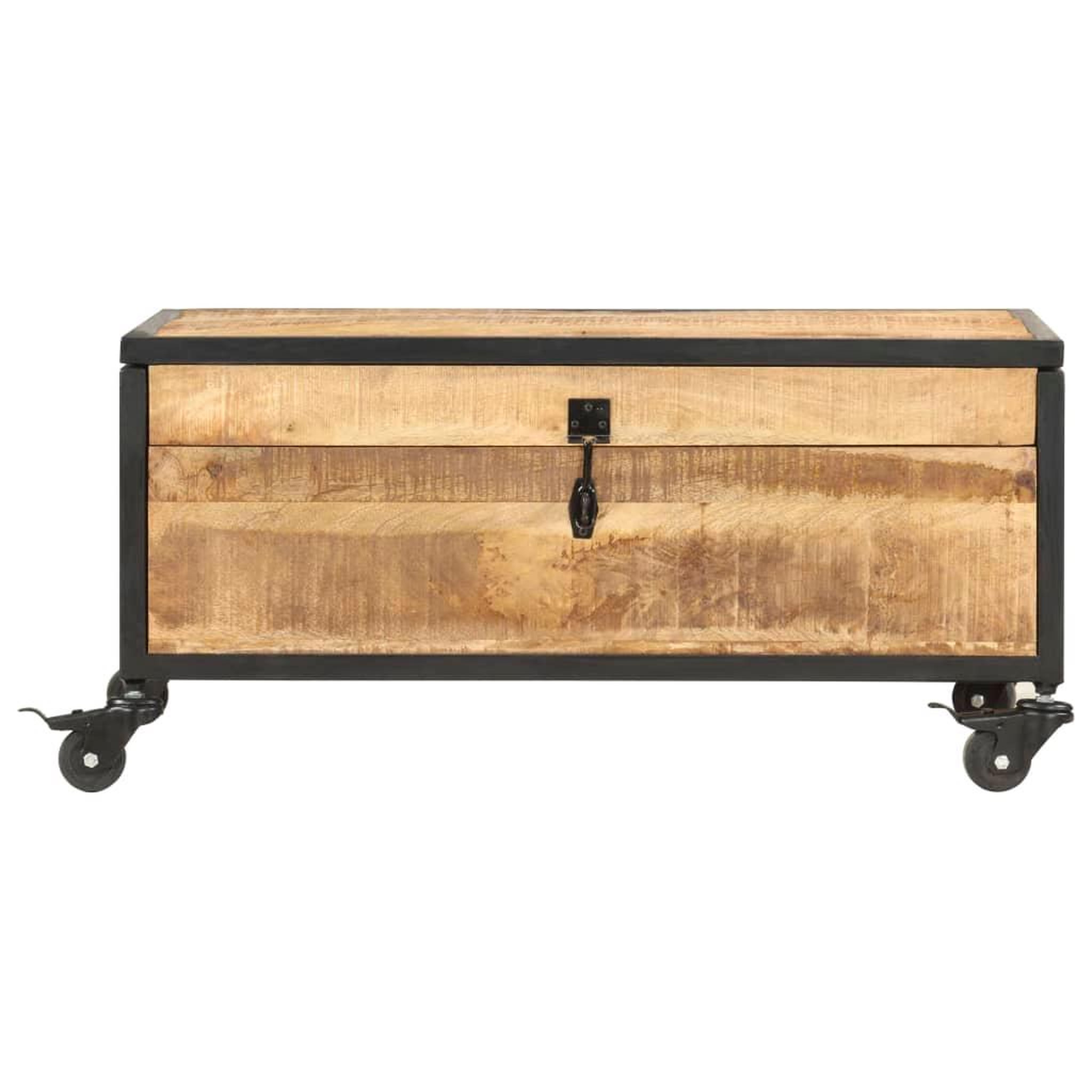 Voir la diapositive 2 : VIDAXL Table basse 70x50x33 cm bois de manguier massif