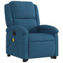 Voir la diapositive 3 : VIDAXL Fauteuil de massage inclinable Bleu Velours