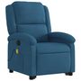 Voir la diapositive 3 : VIDAXL Fauteuil de massage inclinable Bleu Velours