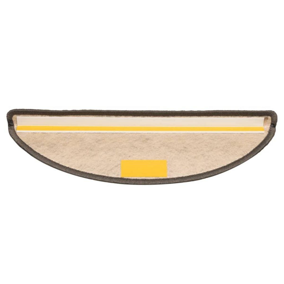 VIDAXL Tapis d'escalier autocollants aspect sisal 15 pcs 56x17x3 cm