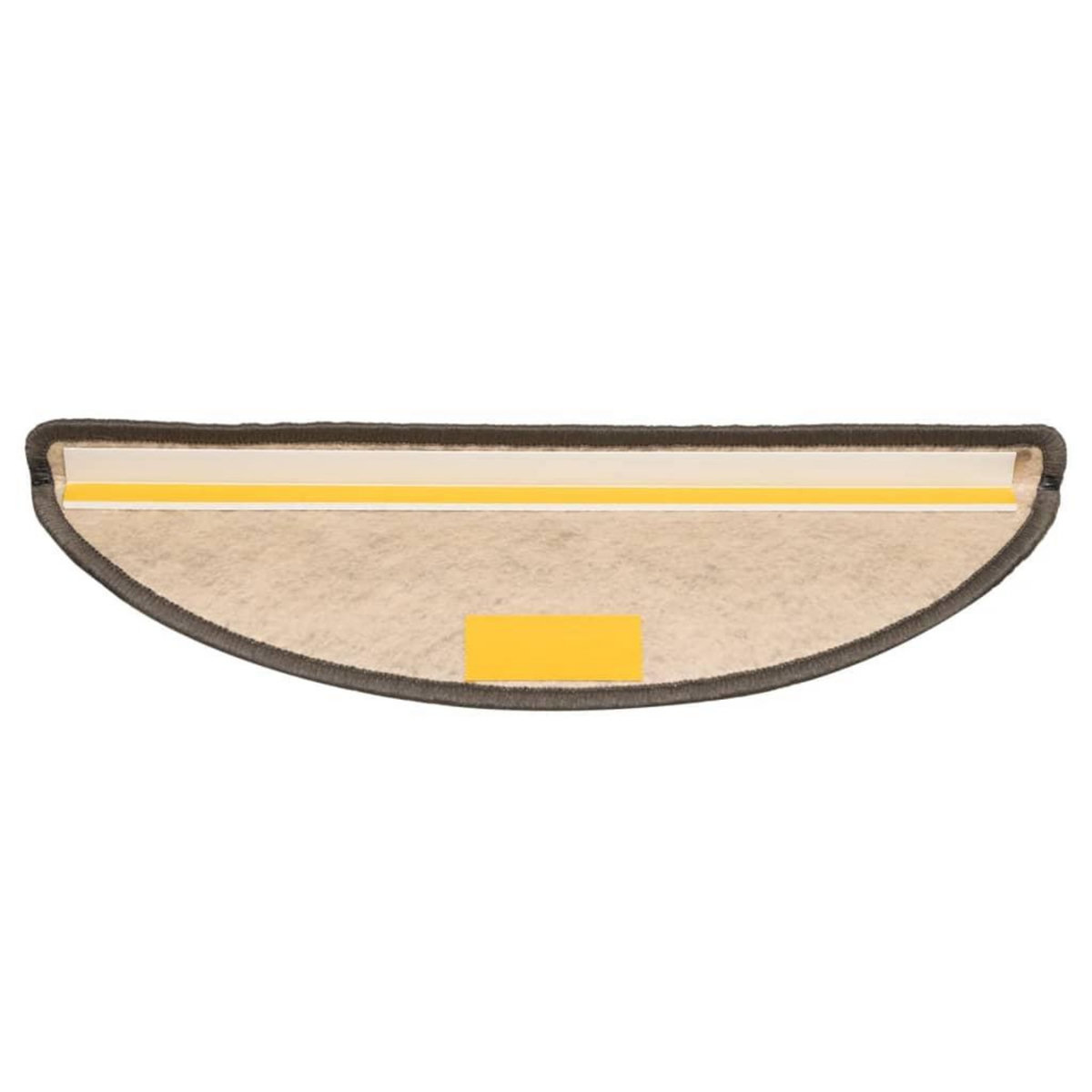 VIDAXL Tapis d'escalier autocollants aspect sisal 15 pcs 56x17x3 cm