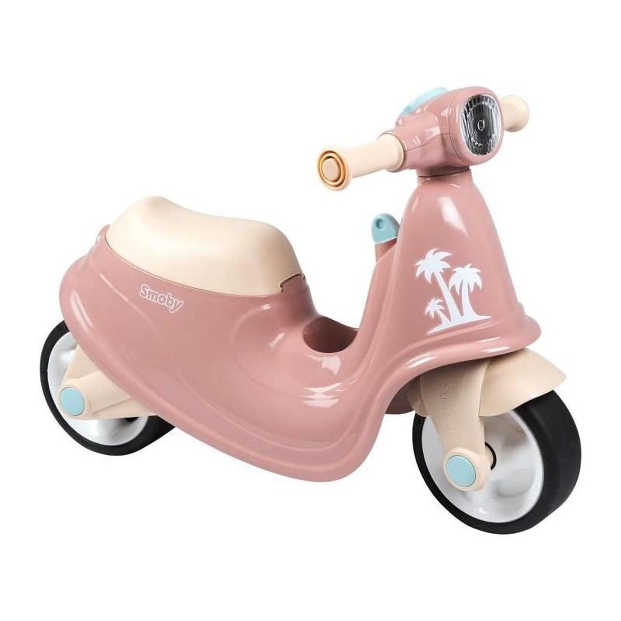 SMOBY Smoby - Porteur scooter Rose - Coffre a Jouets - Roues silencieuses Dés 2ans