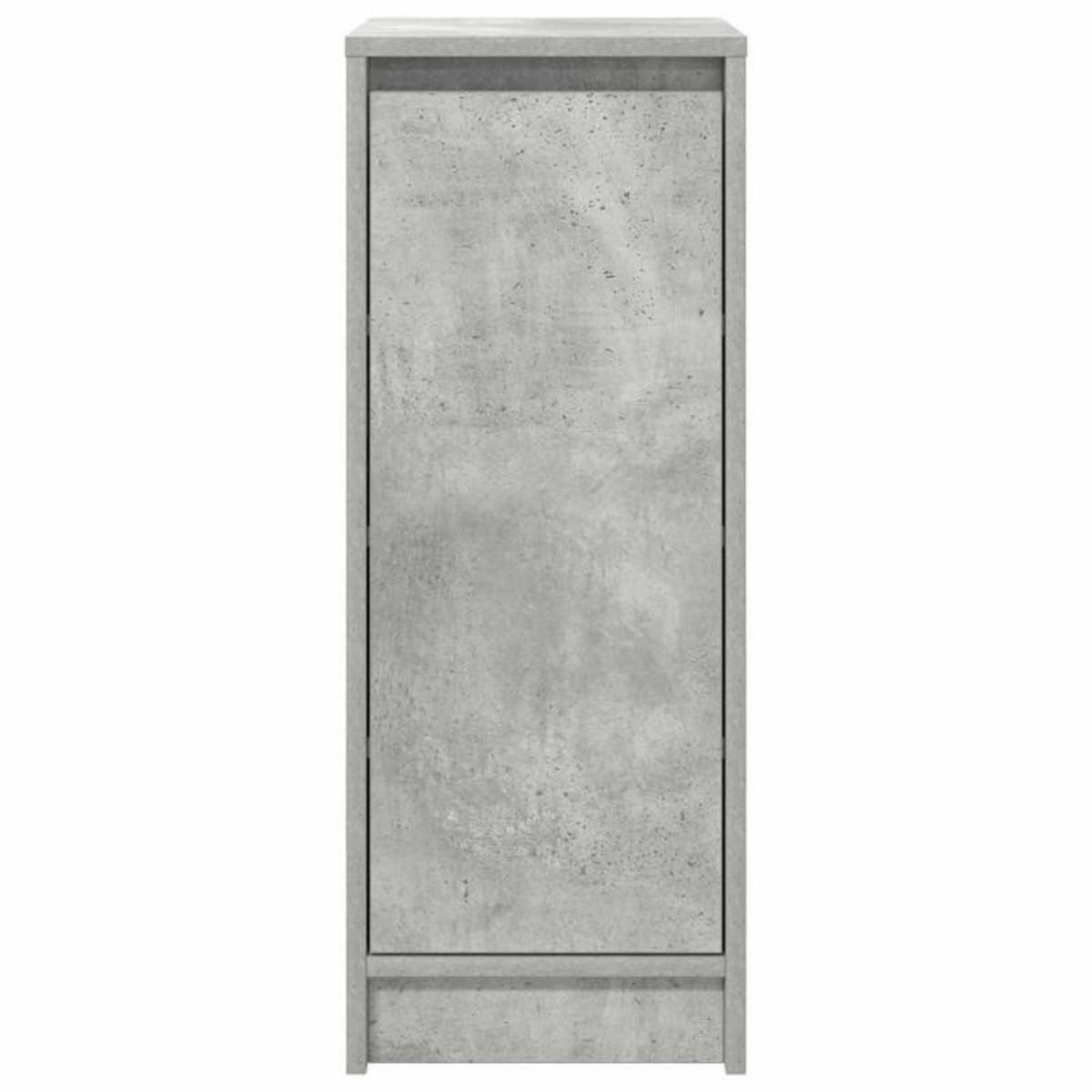 VIDAXL Armoire à chaussures gris béton 29,5x34x76 cm bois d ingénierie