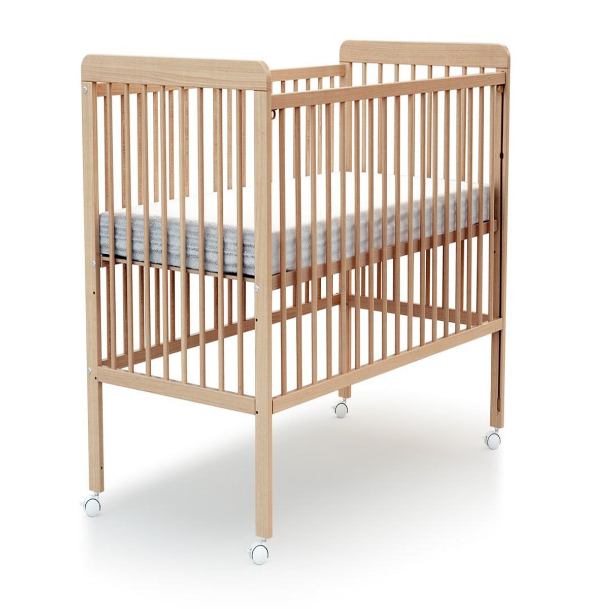 WEBABY Lit bébé coulissant en bois ESSENTIEL 60 x 120 cm
