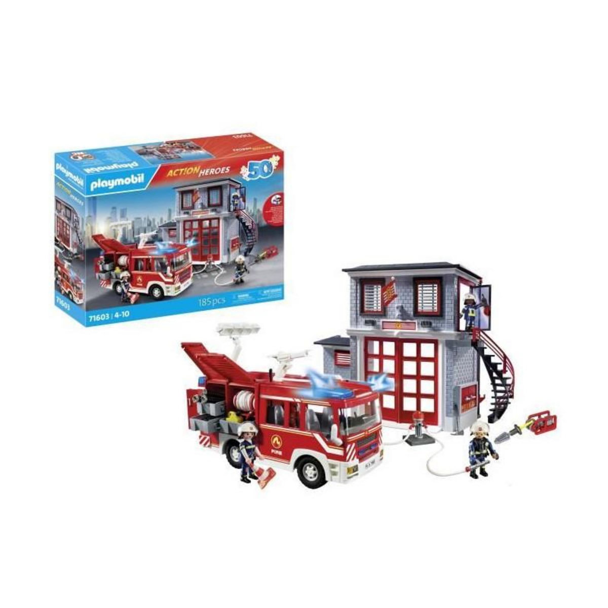 PLAYMOBIL PLAYMOBIL - 71603 - Megaset de pompiers