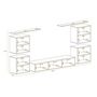 Voir la diapositive 4 : Paris Prix Meuble TV Mural Design  Switch IV  320cm Noir & Naturel