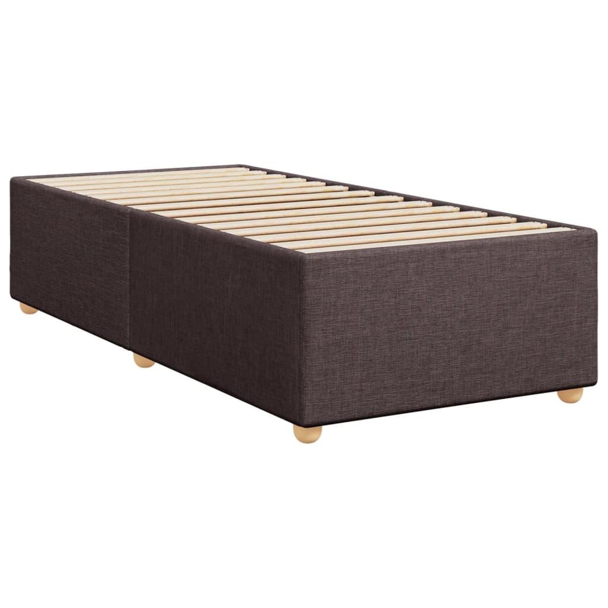 Voir la diapositive 3 : VIDAXL Cadre de lit sans matelas marron fonce 90x190 cm tissu