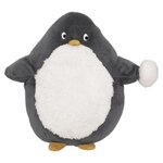 Atmosphera Kids Peluche Enfant Pingouin  Nathan  30cm Gris & Blanc