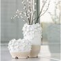 Paris Prix Vase en Céramique  Anémone  46cm Blanc & Naturel