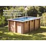 Voir la diapositive 4 : GRE Piscine bois Mango 6,18 x 3,20 x 1,33 m - Gré