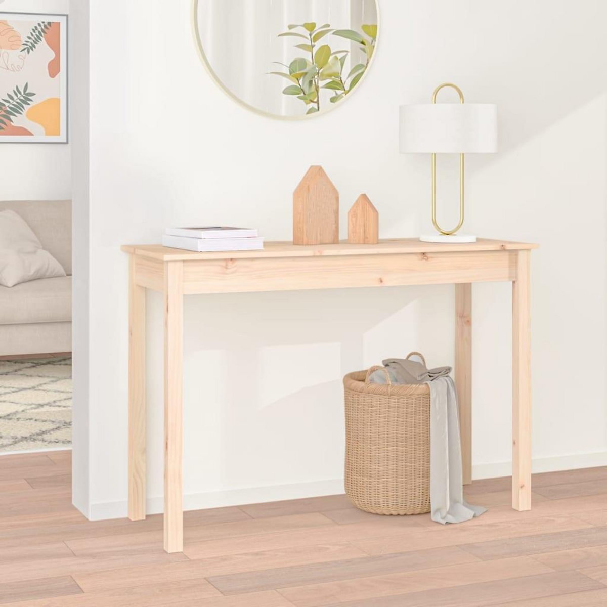 VIDAXL Table console 110x40x75 cm Bois massif de pin