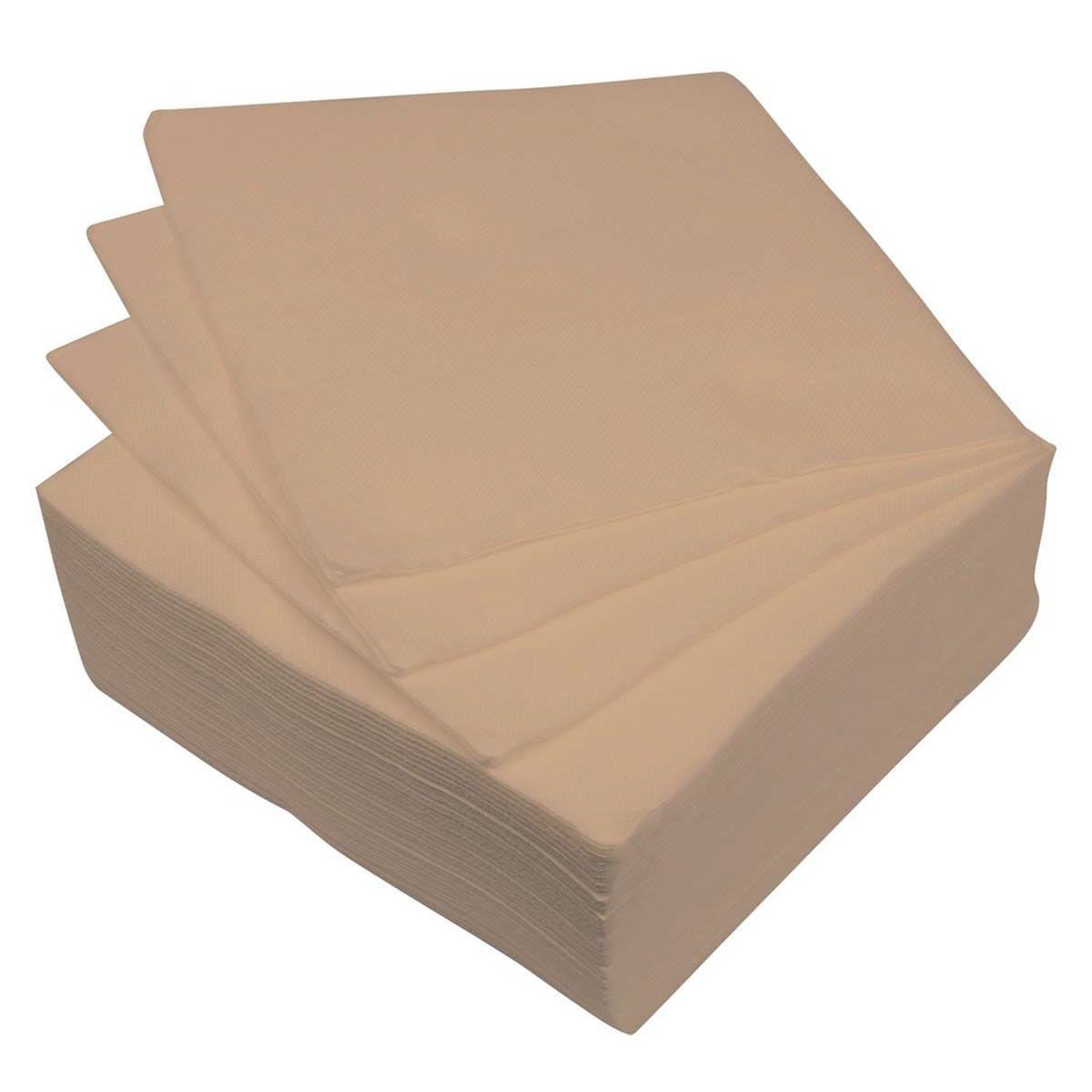 HOMEA Lot de 40 serviettes en papier  vitamine  38x38cm kraft