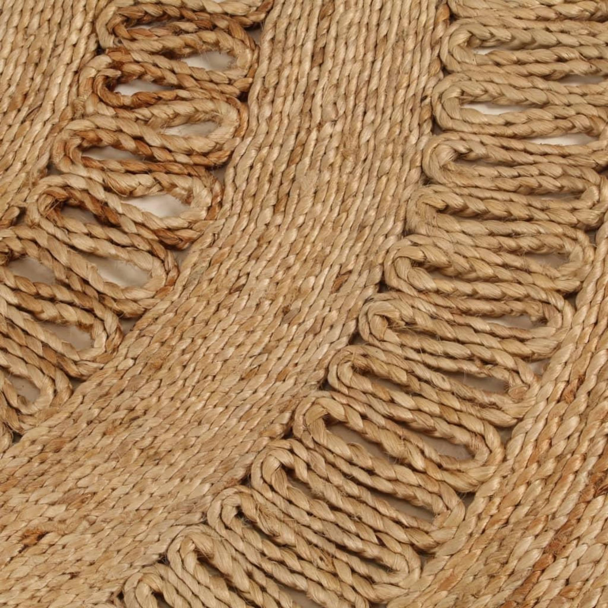 VIDAXL Tapis Jute tresse a la main 150 cm Rond